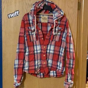 Hollister Flannel With Hood